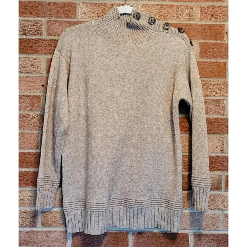 By Anthropologie Sweater Women's Size XS Tan Pull Over
